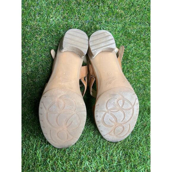 Dansko Tansy Luggage Tan Multi-Strap Sandal 39/8.5-9 - Picture 8 of 11